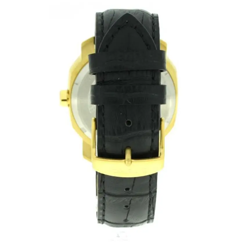 Wenger Men’s Edge Index 100m Stainless Steel/Black Leather