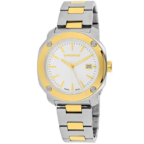 Wenger Men’s Edge Index 100m Two Tone Stainless Steel Watch