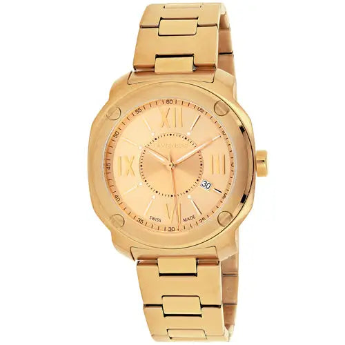 Wenger Men’s Edge Romans 100m Gold Tone Stainless Steel