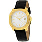 Wenger Women’s Edge Index 100m Gold Tone S. Steel/Leather