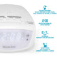 Westclox 0.6 White LED Display White Noise FM Radio Alarm
