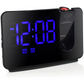 Westclox 1.4 Blue Digital Display FM Radio Projection Alarm