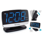 Westclox 1.8 Blue Digital Display Tilt and Swivel Dual Alarm