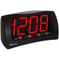 Westclox 1.8 Red LED Oversized Digital Snooze Alarm Clock