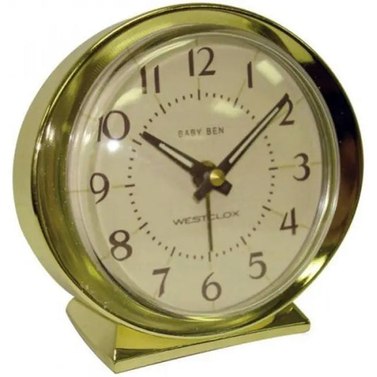 WESTCLOX 11605 Gold Baby Ben Battery Powered Alarm - Misc