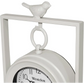 Westclox 8 White Pocket Watch Style with White Metal Frame