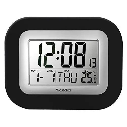 Westclox 9 inch Digital Wall Clock Gray - Misc