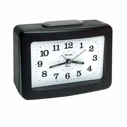 Westclox Analog Quartz Loud Bell Black Alarm Clock 47550 -