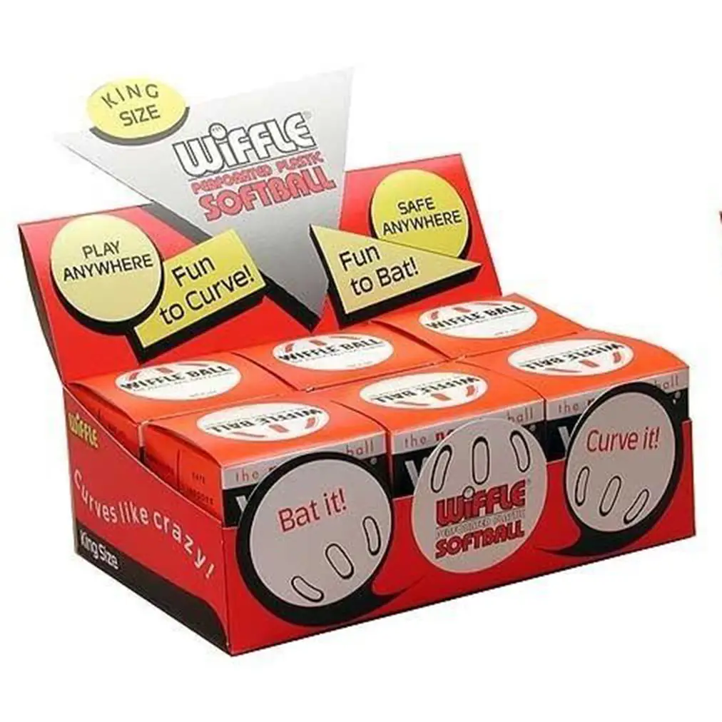 Wiffle Perforated Non Toxic 12 Practice Plastic Softballs (6