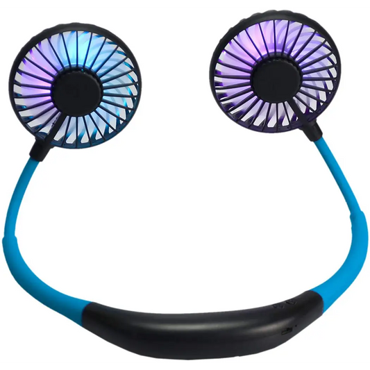 Wireless Express LED Portable USB Rechargeable Neck Fan