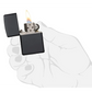 Zippo Classic Black Matte Metallic Pocket Lighter 218 - Misc