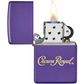 Zippo Crown Royal Matte Purple Windproof Pocket Lighter
