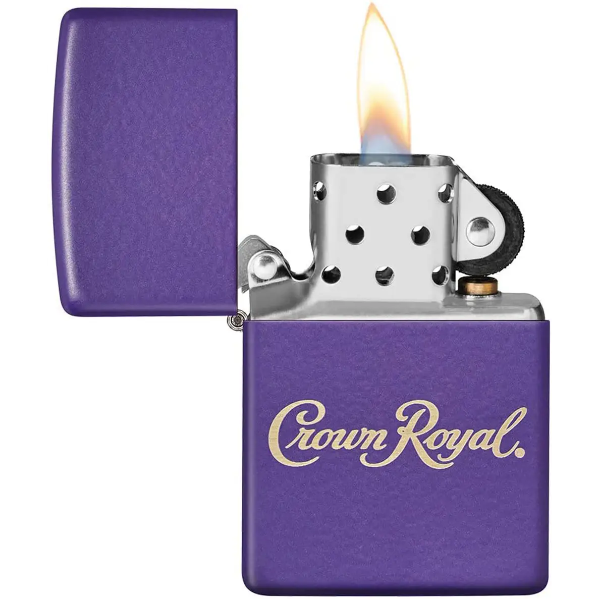 Zippo Crown Royal Matte Purple Windproof Pocket Lighter