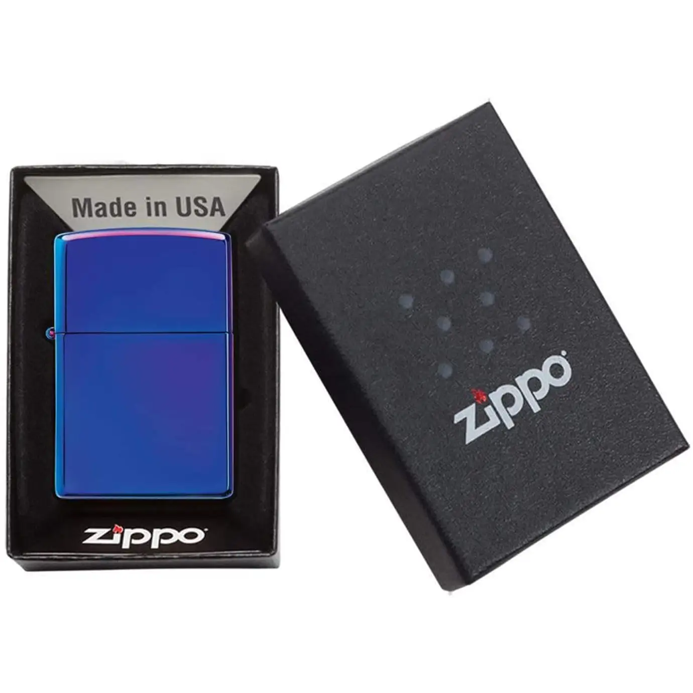Zippo High Polish Indigo Windproof Pocket Lighter 29899 -
